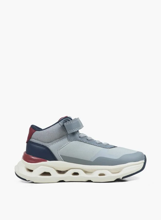 Gap GREY Boys Sacramento Mid Hook & Loop Ankle Sneakers for Men | Best Price UAE