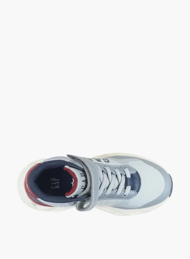 Gap GREY Boys Sacramento Mid Hook & Loop Ankle Sneakers for Men | Best Price UAE