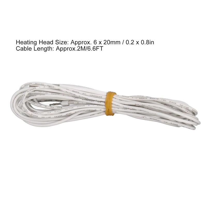 Heater Cartridge 70W 24V Fast Heating Stainless Steel For Ender 3 CR10 V6 Volcano MK8 5PCS White - Image 3