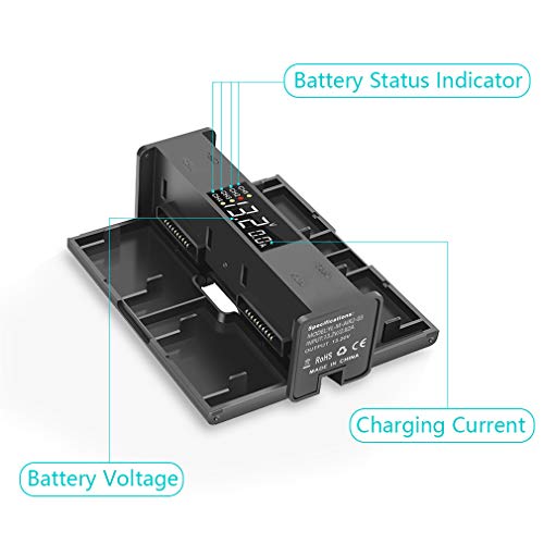 Hanatora Digital Display 4 in 1 Foldable Battery Charging Hub for DJI Air 2S,Mavic Air 2 Drone,Multi Charger in Sequence Charge Accessories - Image 4