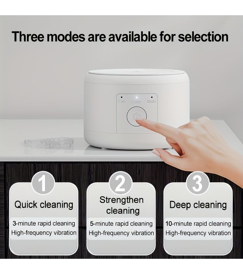 Arch Cleaner Wireless Portable Denture Cleaner White USB Charging Denture Care - Image 3