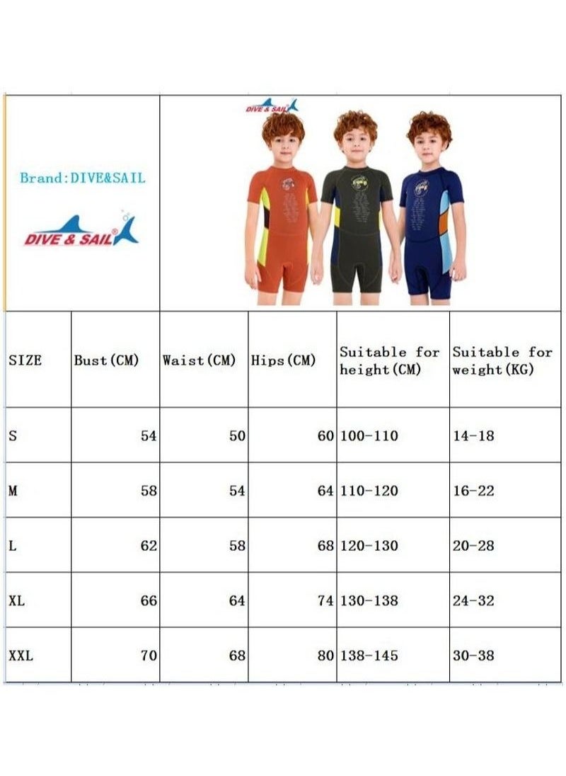 DIVE & SAIL & SAIL 2.5MM Keep Warm Children Diving Suit Three-layer High Elastic Wetsuit For Boys  - Image 3