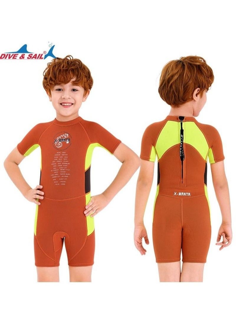 DIVE & SAIL & SAIL 2.5MM Keep Warm Children Diving Suit Three-layer High Elastic Wetsuit For Boys  - Image 2