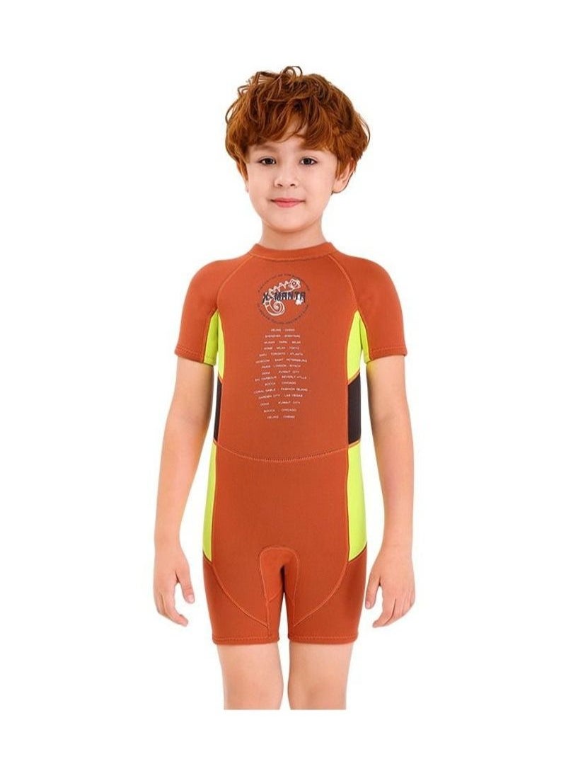 DIVE & SAIL & SAIL 2.5MM Keep Warm Children Diving Suit Three-layer High Elastic Wetsuit For Boys  - Image 1