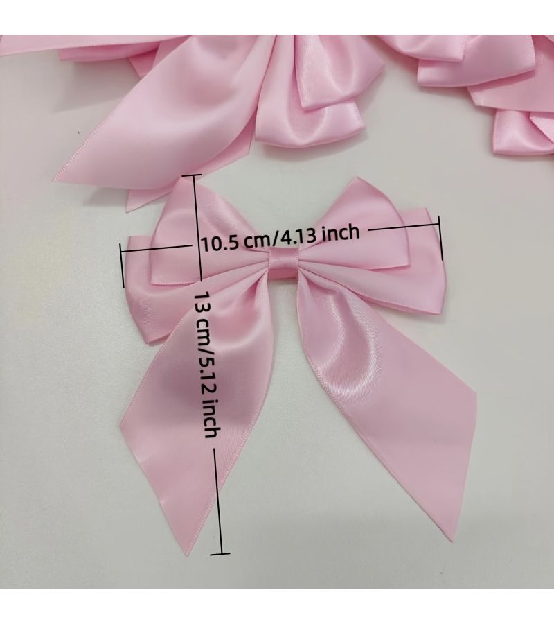 9 Pieces Grey Four Loop Bows Set Light Romantic Color Series For Gift Wrapping Basket Decoration Birthday Packaging Holidays Weddings Bridal Shower - Image 3