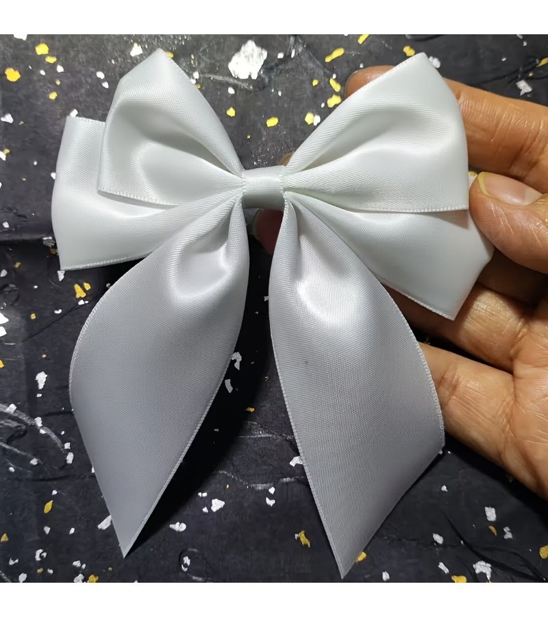 9 Pieces Grey Four Loop Bows Set Light Romantic Color Series For Gift Wrapping Basket Decoration Birthday Packaging Holidays Weddings Bridal Shower - Image 2