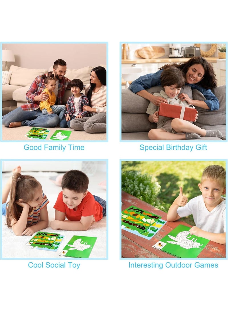 Luckam 3 Pcs Paint by Sticker Kids, Paint with Stickers Crafts for Kids Ages 4-8, Animal, Ocean & Insect Themes, Educational Travel Toy for Boys & Girls, Party Favors, Birthday Gifts - Image 5