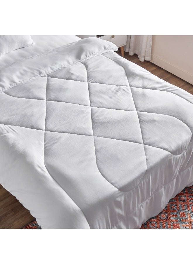 Home Box طقم لحاف أندورا المكون من 4 قطع بتصميم توأمي من الألياف الدقيقة 220 × 160 سم - Image 4