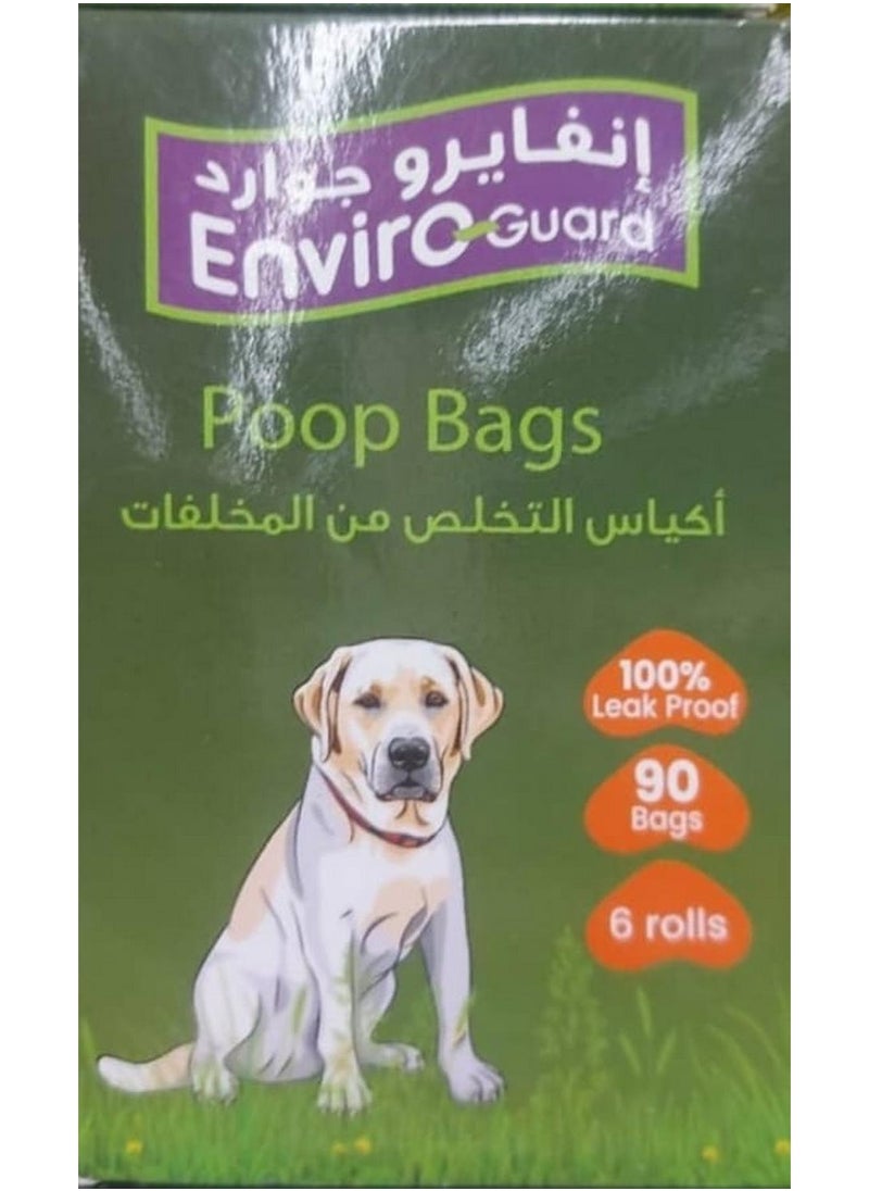 Enviro Guard Dog Waste Bag 6 Rolls 23 X 33 Cm 