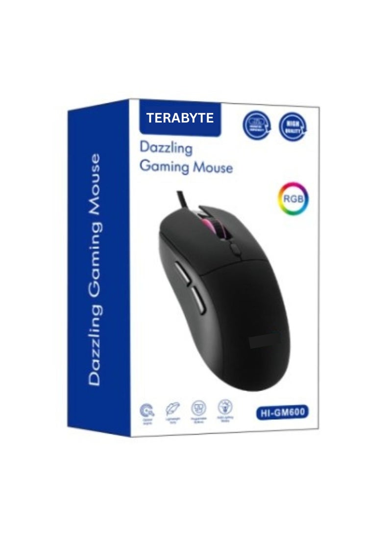 Terabyte Wired Gaming Mouse,RGB Backlight, Lightweight and Ergonomic - Image 1
