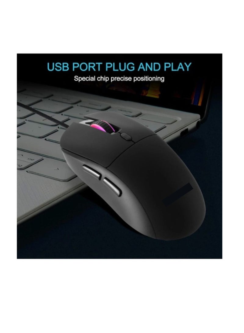 Terabyte Wired Gaming Mouse,RGB Backlight, Lightweight and Ergonomic - Image 3