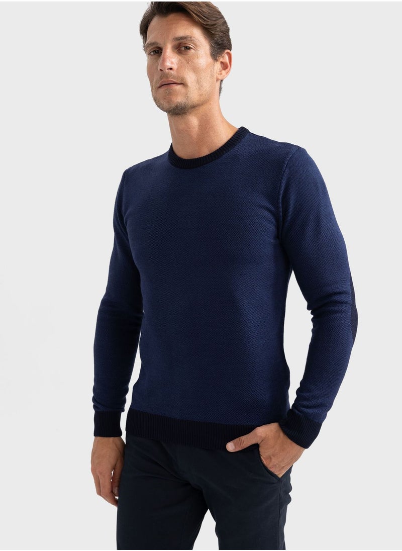DeFacto - Knitted Crew Neck Sweater - Image 1