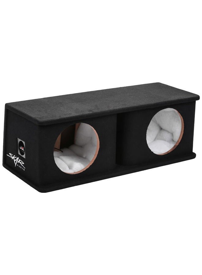 SKAR AUDIO SK2X10V Dual 10" Universal Fit Ported Subwoofer Enclosure - Image 1