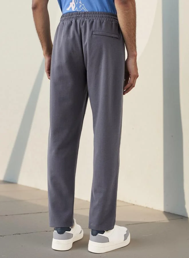Kappa Kappa Panelled Track Pants with Drawstring Closure and Pockets