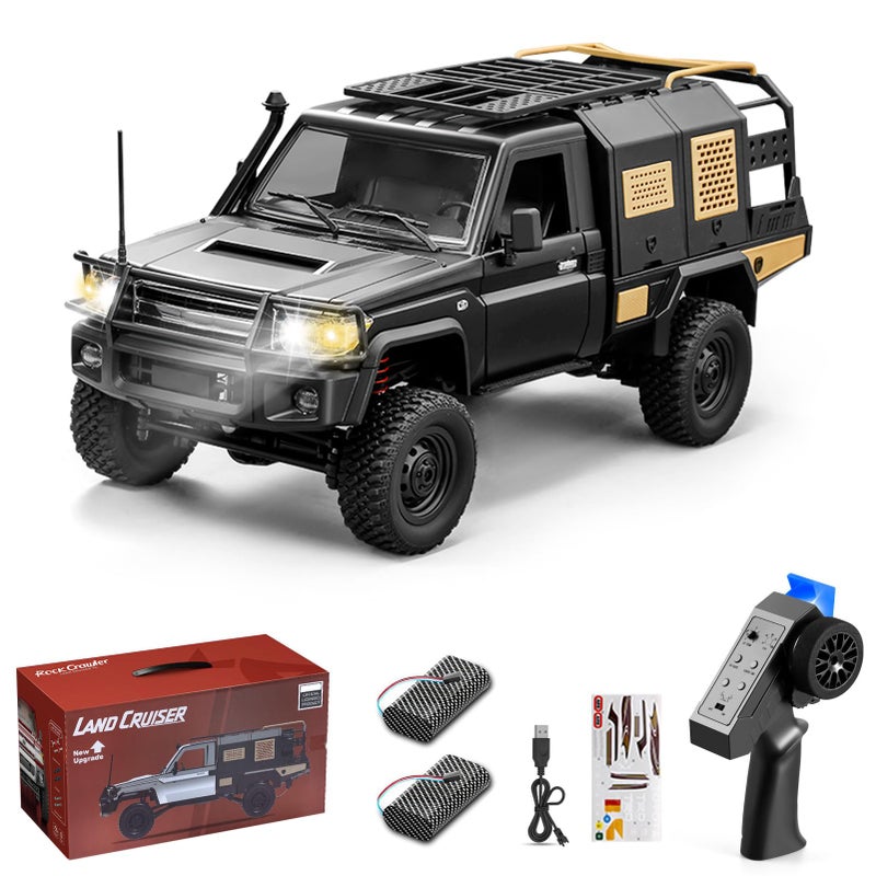 Hylukon 112 Scale RC Crawler MN82S Remote Control Car 24GHz 4WD Off Road Rock Crawler Vehicle with Lights DIY Land Cruiser Pickup Truck Toy for Adults - Image 3