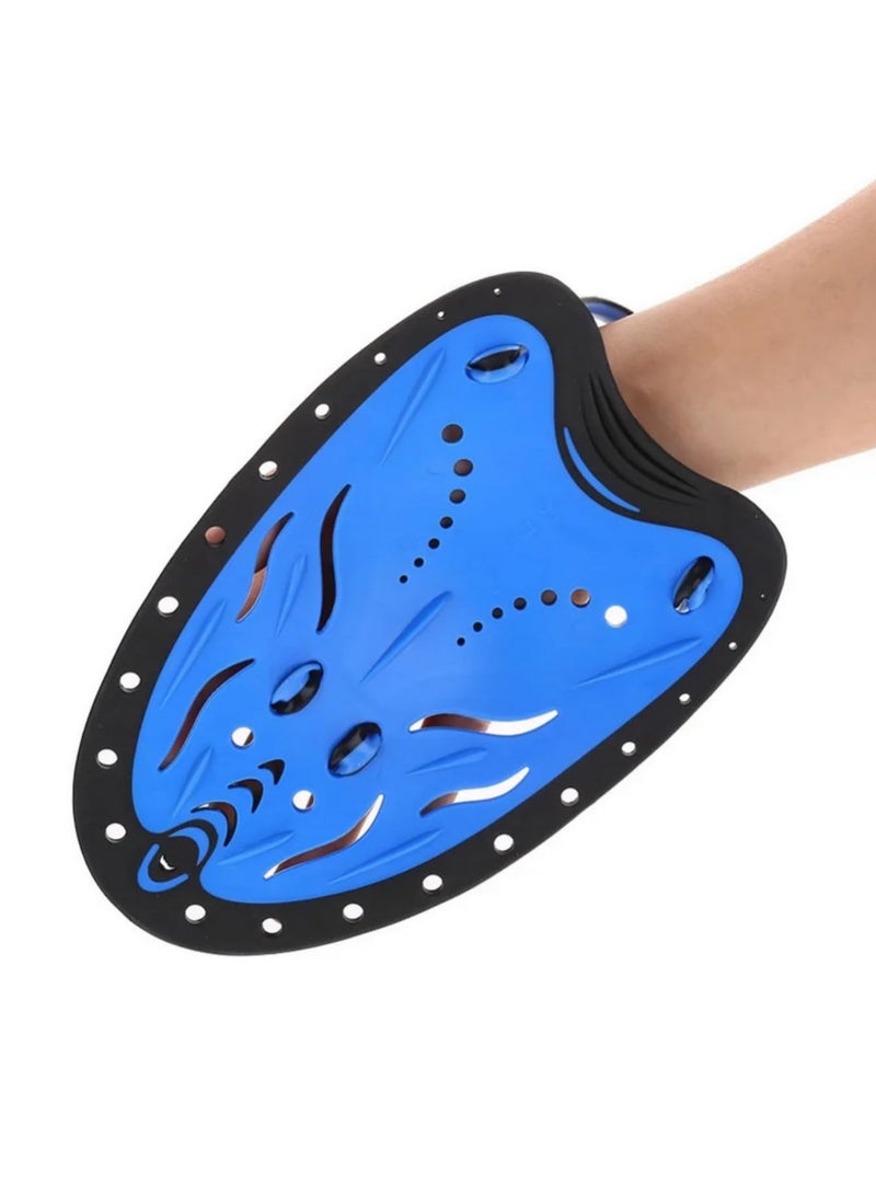 Generic 1 pair Adjustable Swimming Hand Paddles for Adults Kids Swim Training Gear to Improve Technique Strength Speed Enhanced Swimming Performance S Size  - Image 3