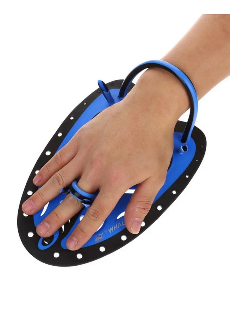 Generic 1 pair Adjustable Swimming Hand Paddles for Adults Kids Swim Training Gear to Improve Technique Strength Speed Enhanced Swimming Performance S Size  - Image 2