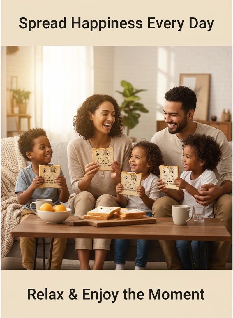 Sakina 100 Pcs Bread and Toast Self-Sealing Bags,  Sandwich Bags ,Bakery Bags for Bread, Cookies, Biscuits, and Snacks, Cute Packaging for Baking, Storage, and Small Business Use (18×15cm) - Image 3