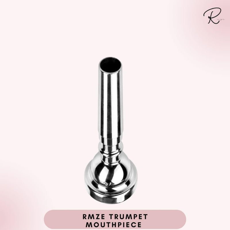 Rmze Professional 7C-103 Silver Trumpet Mouthpiece - Trumpet Parts & Accessories - Mouthpiece for Beginner or Advanced Players (Pack of 1) - Musical Instrument - Image 3