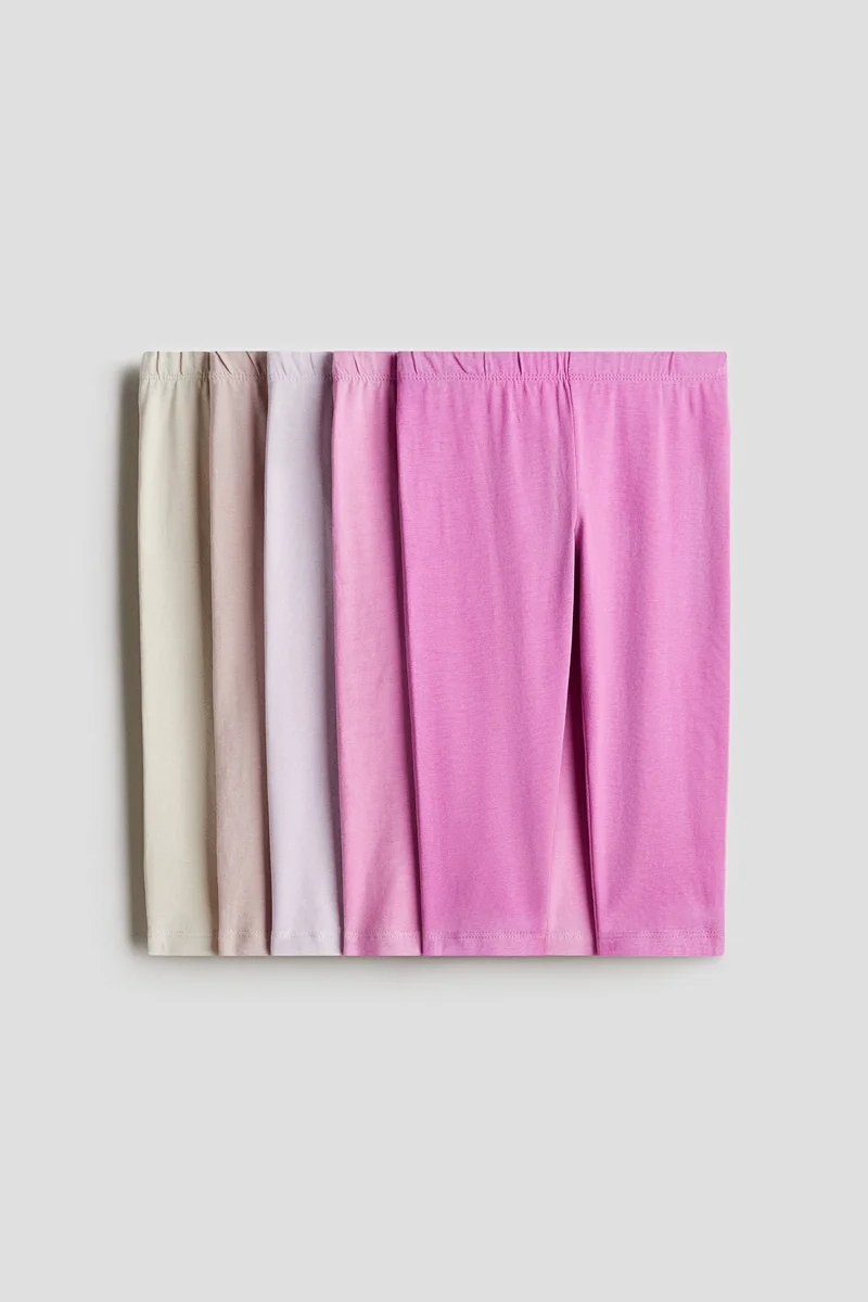 H&M 5-pack cotton leggings