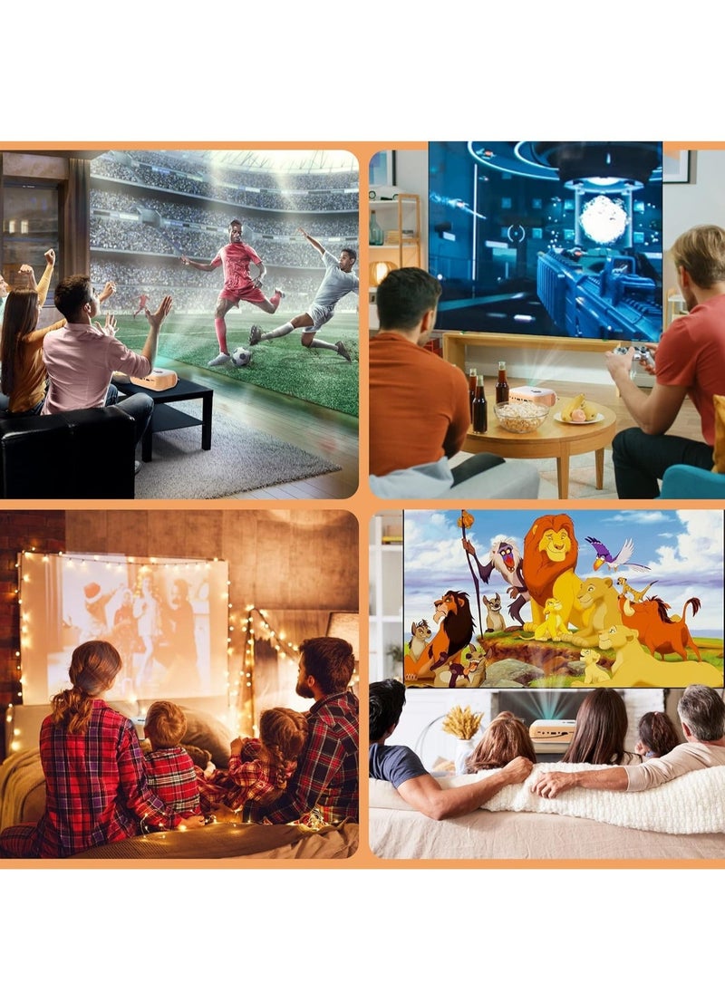 Generic - A10 Mini Projector, 1080P Full HD, 100 ANSI Room Dorm Home Theater Video Projector Compatible with iOS, Android, HDMI, TV Stick, USB, PC and Remote Control - Image 1
