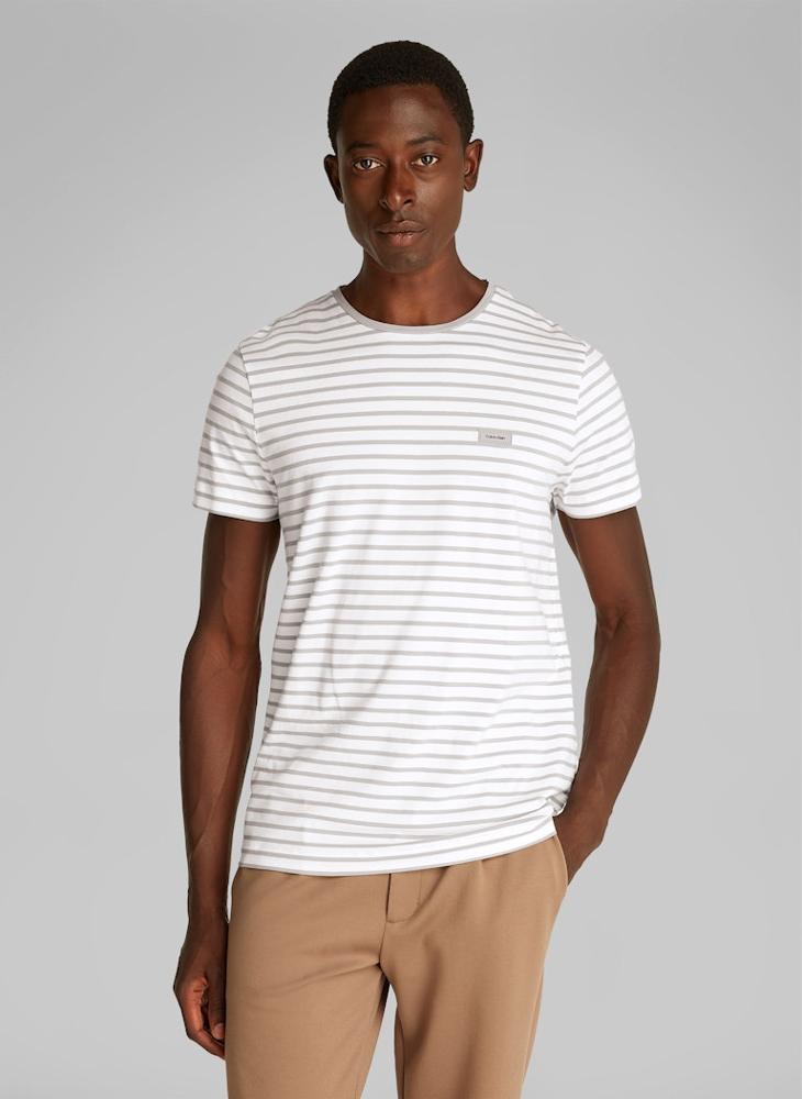 CALVIN KLEIN Stretch Slim Stripe T-Shirt  - Image 1
