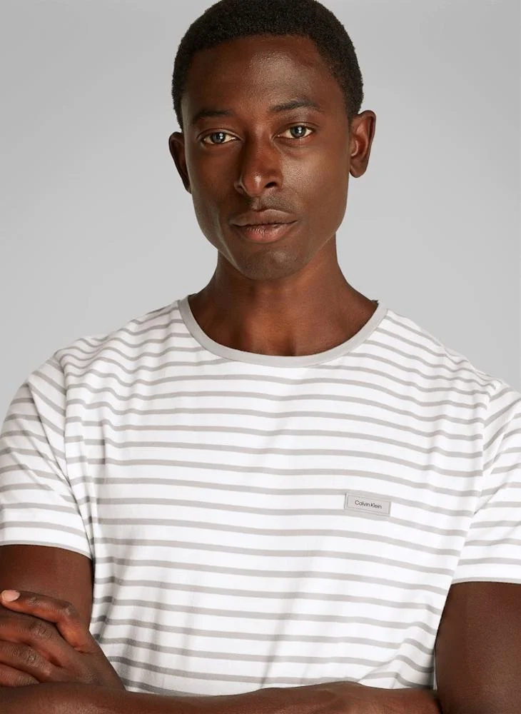 CALVIN KLEIN Stretch Slim Stripe T-Shirt