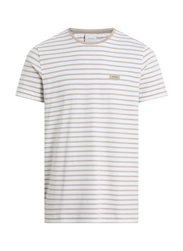 CALVIN KLEIN Stretch Slim Stripe T-Shirt