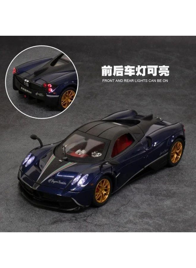 نموذج سيارة هوايرا بمقياس 1:24 مصنوع من المعدن المصبوب - سيارة تعمل بالسحب للخلف مع إضاءة وصوت - Image 3