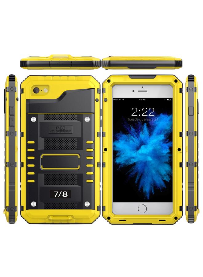 S-TOP Case For iPhone SE 2022 / SE 2020 / 8 / 7 Metal + Silicone Phone Case with Screen Protector - Image 2