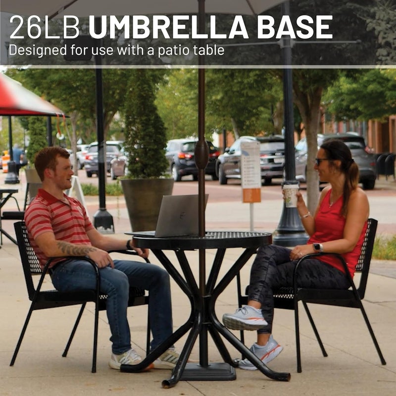 US Weight FUB28B Black 26 LB Umbrella Base - Image 5