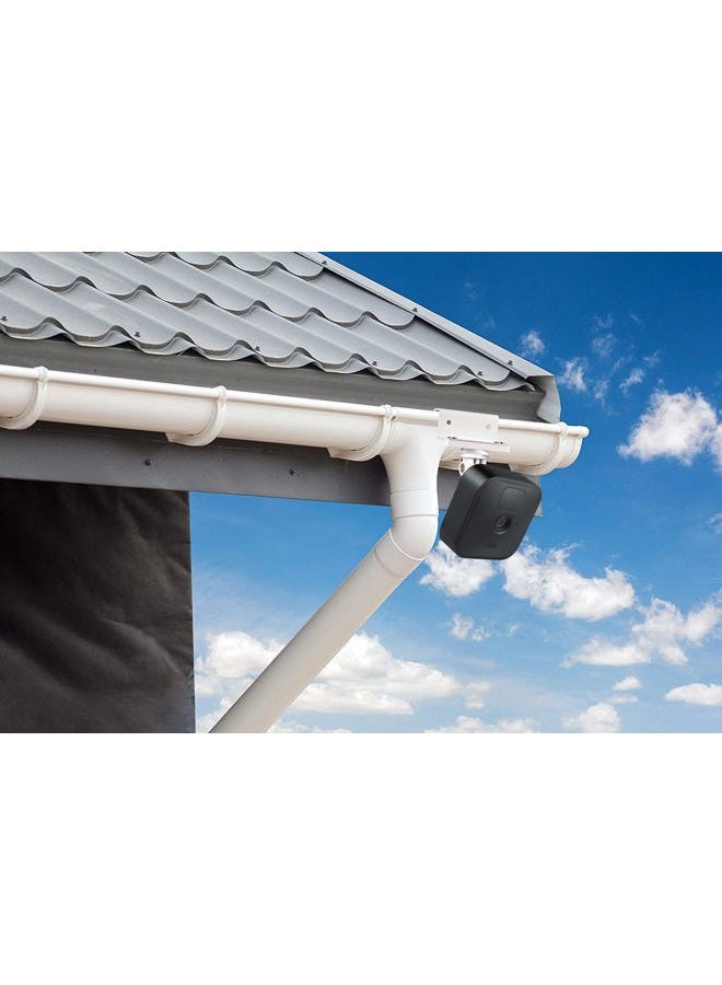Wasserstein Weatherproof Gutter Mount with Universal Screw Adapter Compatible with Blink Outdoor, Blink Outdoor 4 & Blink XT2/XT Camera (1 Pack, White) - Image 4