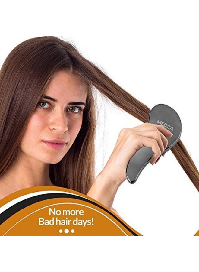 MEDca Detangling Brushes - Detangler Brush Set - Pain-Free Hair Brush Straightener That Removes Tangles and Knots Straightening Hair Shiny and Smooth (Rose Gold and Black) - Image 5