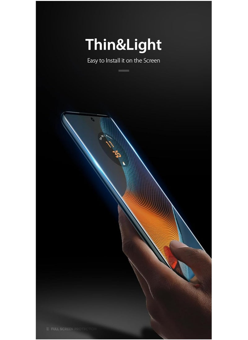 Generic - [1+1 Sets] For Motorola Edge 50 Fusion Case & Screen Protector Crystal Clear Ultra Slim Anti Scratch Shockproof Protective TPU Back Cover with Tempered Glass Screen Protector - Image 1
