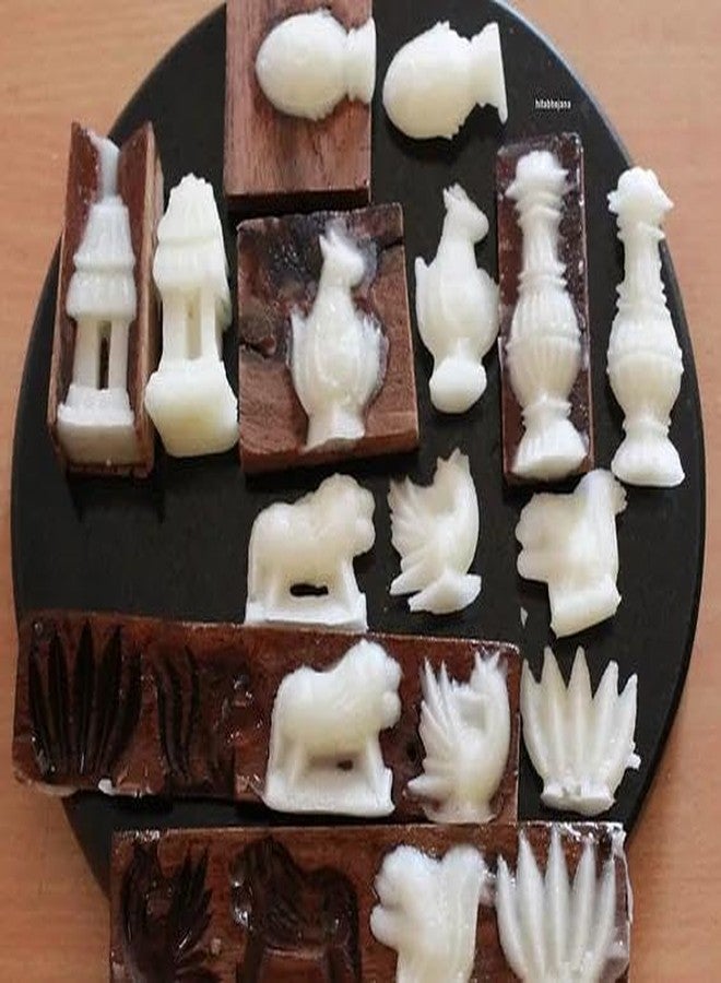 Sakkare Acchu 400g (Mix design)| Sugar Candy Home made Sugar dolls | Sankranti special | Sankranthi, Shankranti Dolls Makar Sankranti Figurines Lohri Pongal with ellu bella - Image 3