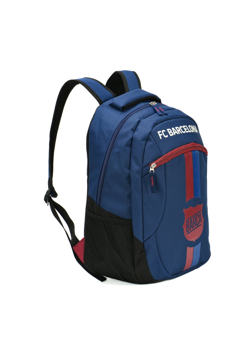 Bamboo Bark FC Barcelona Backpack for Boys & Girls – BARCA Football School Bag with 2 Zipper Compartments, Travel Backpack, Durable Polyester Sports Daypack for Children Over 8 Years - Image 1
