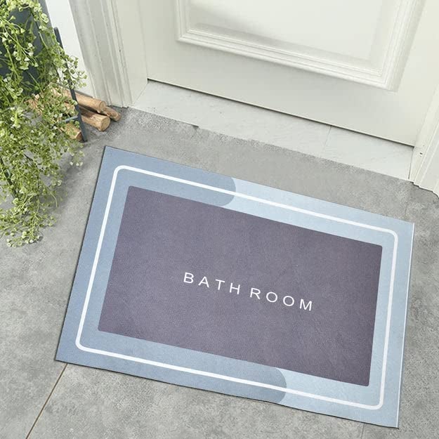 LA NEELJA Bathroom Mat Door Mat Floor Mat Bath Mat Doormat Bathroom Carpet Cushion Mat Super Absorbent Soft Carpet Quick Dry Dirt Barrier for Home Office Square Bathroom Mat - Image 1