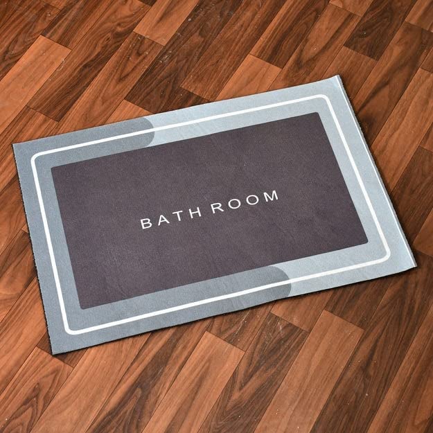 LA NEELJA Bathroom Mat Door Mat Floor Mat Bath Mat Doormat Bathroom Carpet Cushion Mat Super Absorbent Soft Carpet Quick Dry Dirt Barrier for Home Office Square Bathroom Mat - Image 5