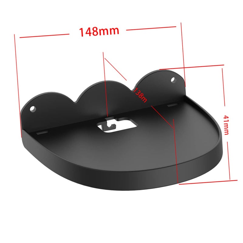 Mini Wall Mount Speaker Bracket Wall-Mounted Shelves Audio Rack Lightweight White - Image 4