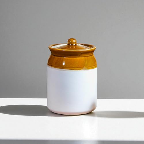 ClayStone Traditional 5kg Pickle Ceramic Jar - 5L Large Capacity Martban Bharani Container for Achaar Pickles - Image 2
