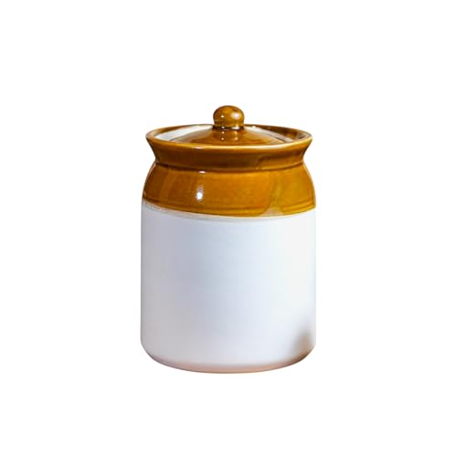 ClayStone Traditional 5kg Pickle Ceramic Jar - 5L Large Capacity Martban Bharani Container for Achaar Pickles - Image 3