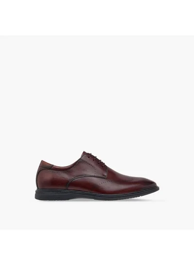 Le Confort Men Solid Derby Shoes with Lace-Up Closure