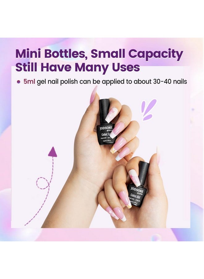 JODSONE - Gel Nail Set 20 Colors High Shine Gorgeous Gel Polish Base Top Matte Coat Nice Gifts Show Charm - Image 1