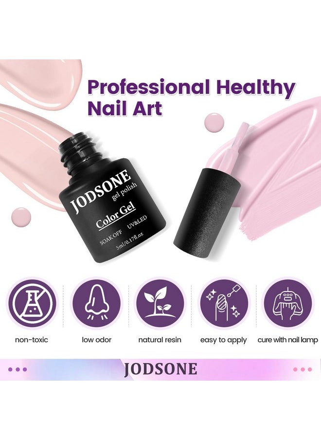 JODSONE - Gel Nail Set 20 Colors High Shine Gorgeous Gel Polish Base Top Matte Coat Nice Gifts Show Charm - Image 1