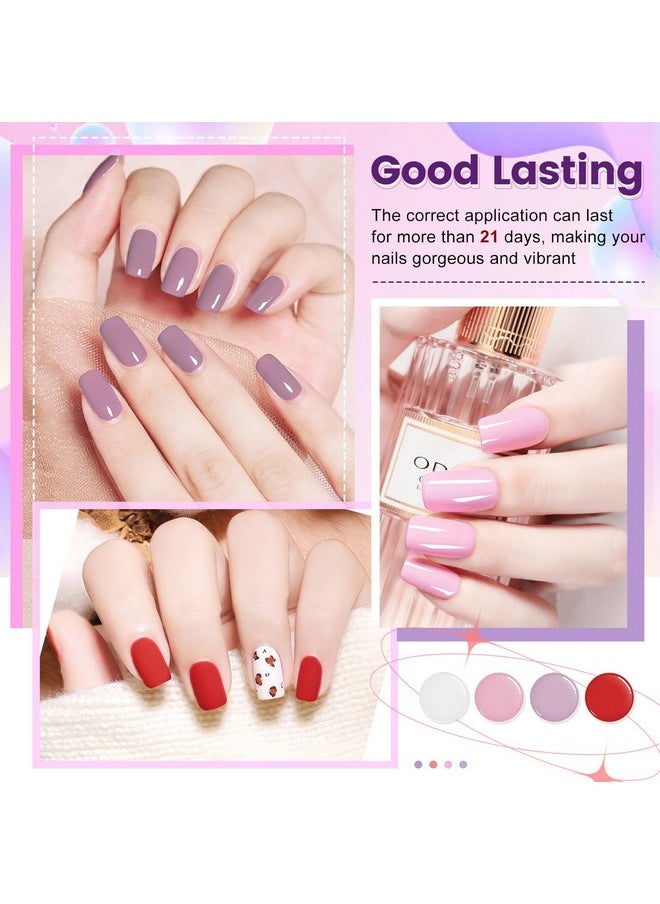 JODSONE - Gel Nail Set 20 Colors High Shine Gorgeous Gel Polish Base Top Matte Coat Nice Gifts Show Charm - Image 1