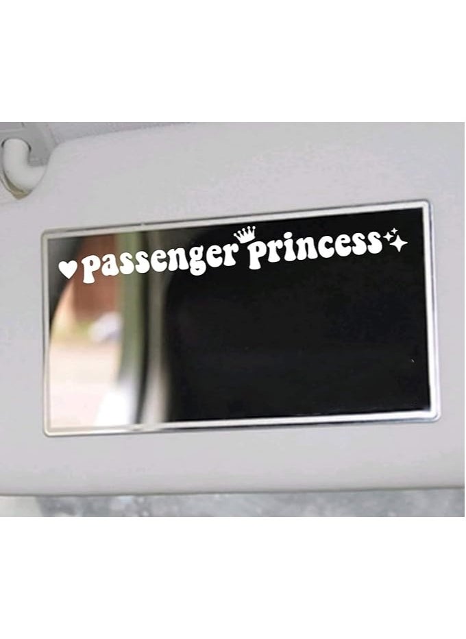 Gifticious - "Princess Passenger" sticker, funny vinyl decals for cars, trucks, windows, and rearview mirrors, JDM style for women and girls, humorous car accessories from Gifticious - Image 1