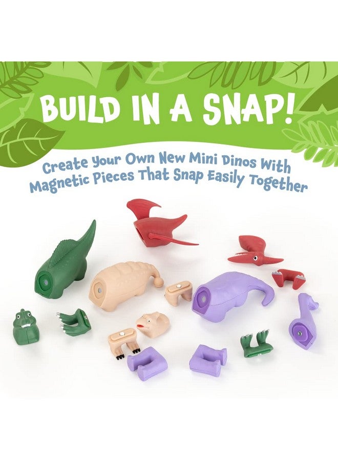 Popular Playthings مجموعة الديناصورات المغناطيسية الصغيرة القابلة للمزج أو المطابقة من POPULAR PLAYTHINGS - 4 ديناصورات: براشيوصور، أنكيلوصور، سبينوصور، وبتروداكتيل - Image 3