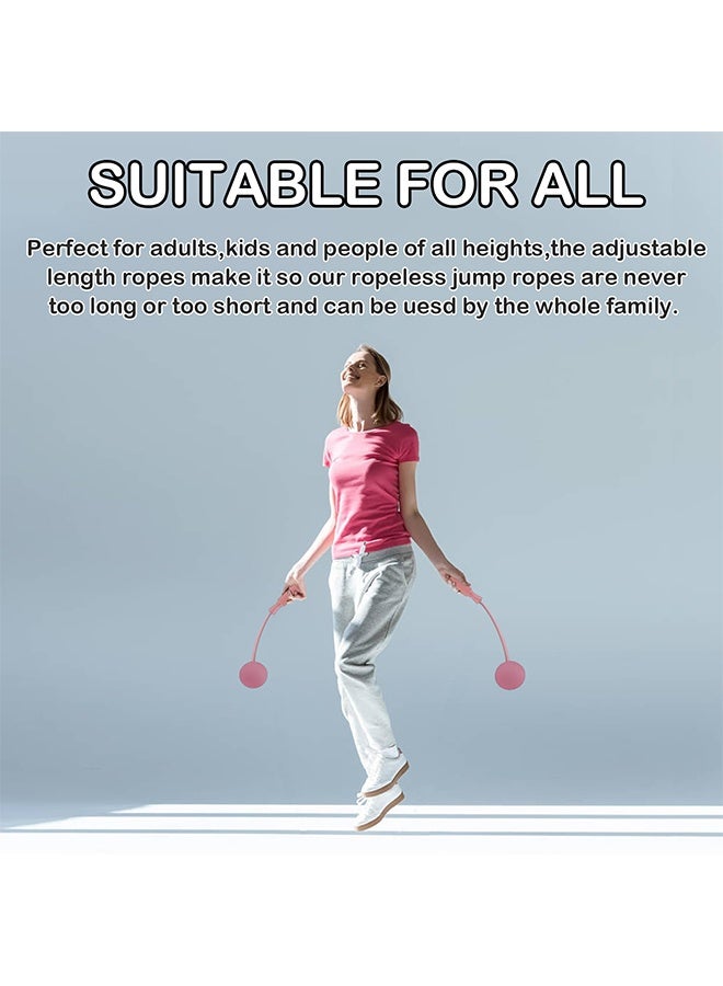 بوفان حبل قفز لاسلكي للتمارين الرياضية، حبل قفز لاسلكي قابل للتعديل بوزن مناسب للرجال والنساء والأطفال - Image 4
