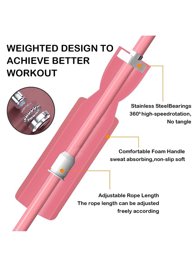 بوفان حبل قفز لاسلكي للتمارين الرياضية، حبل قفز لاسلكي قابل للتعديل بوزن مناسب للرجال والنساء والأطفال - Image 2