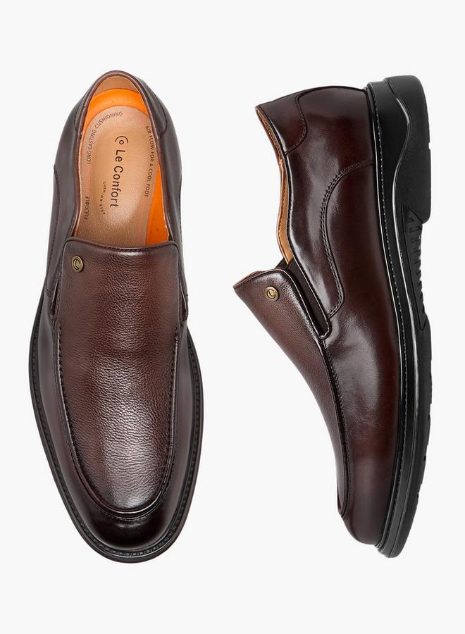 Le Confort Men Leather Slip-On Loafers - Image 3